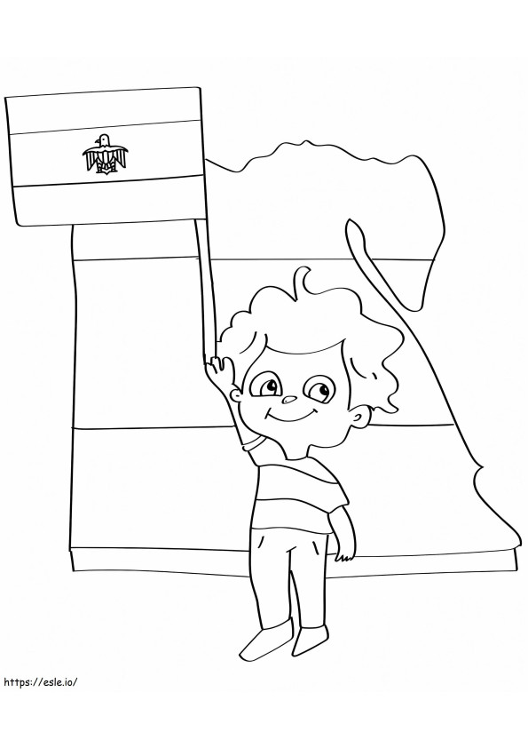 Egyptian Boy coloring page