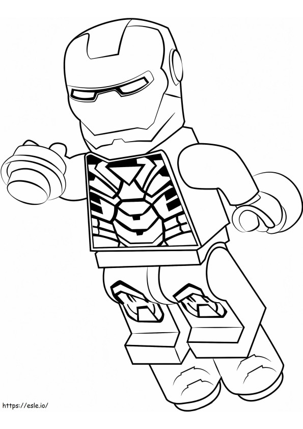 Lego Iron Man yang keren Gambar Mewarnai