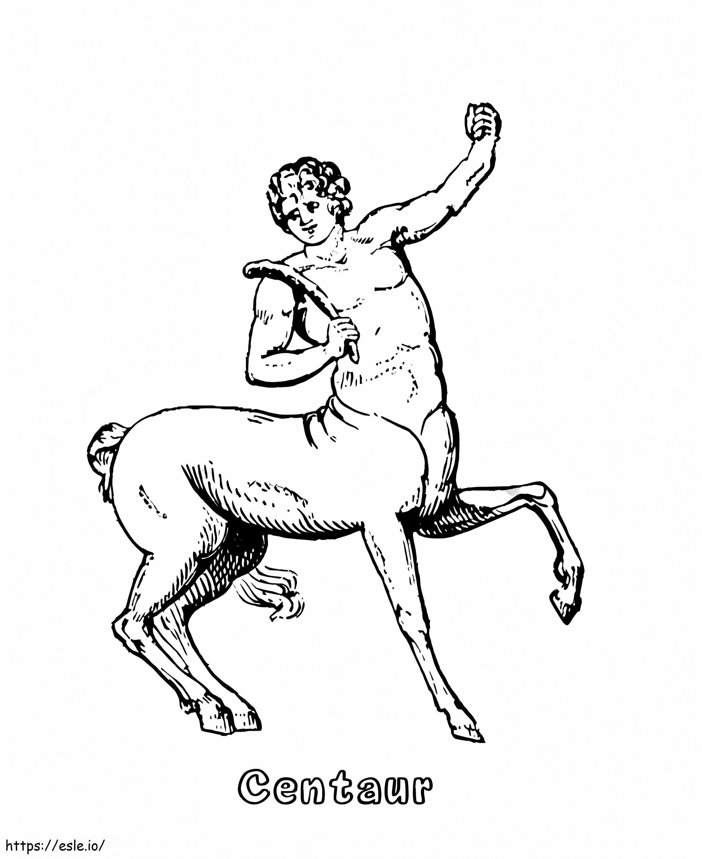Mythical Centaur coloring page