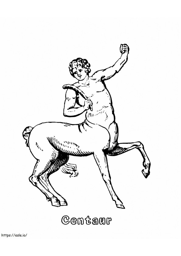 Centaur mitic de colorat
