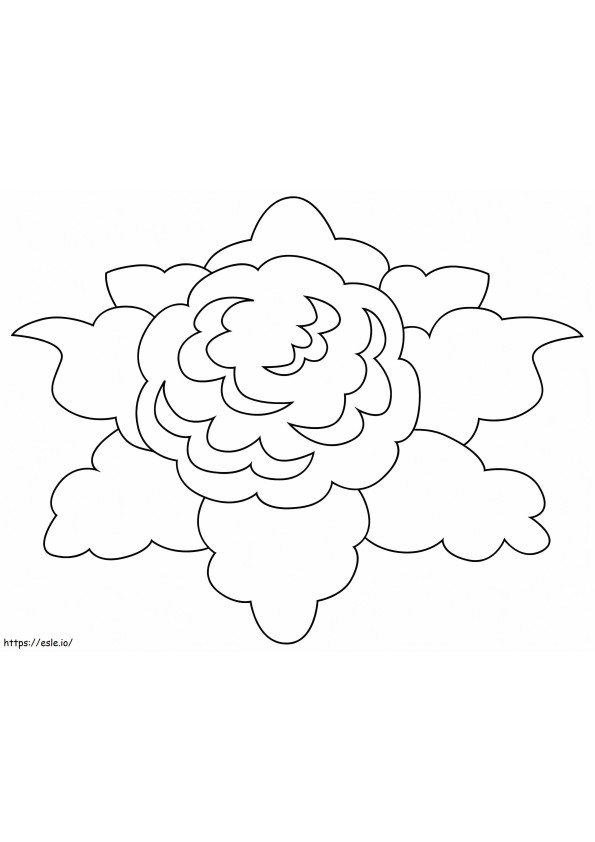 Simple Cauliflower coloring page