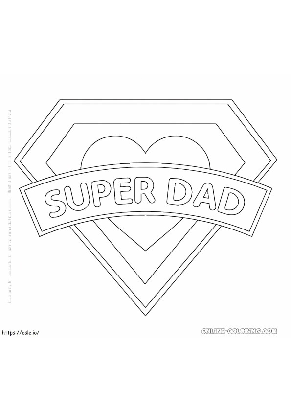 Super Dad 3 coloring page