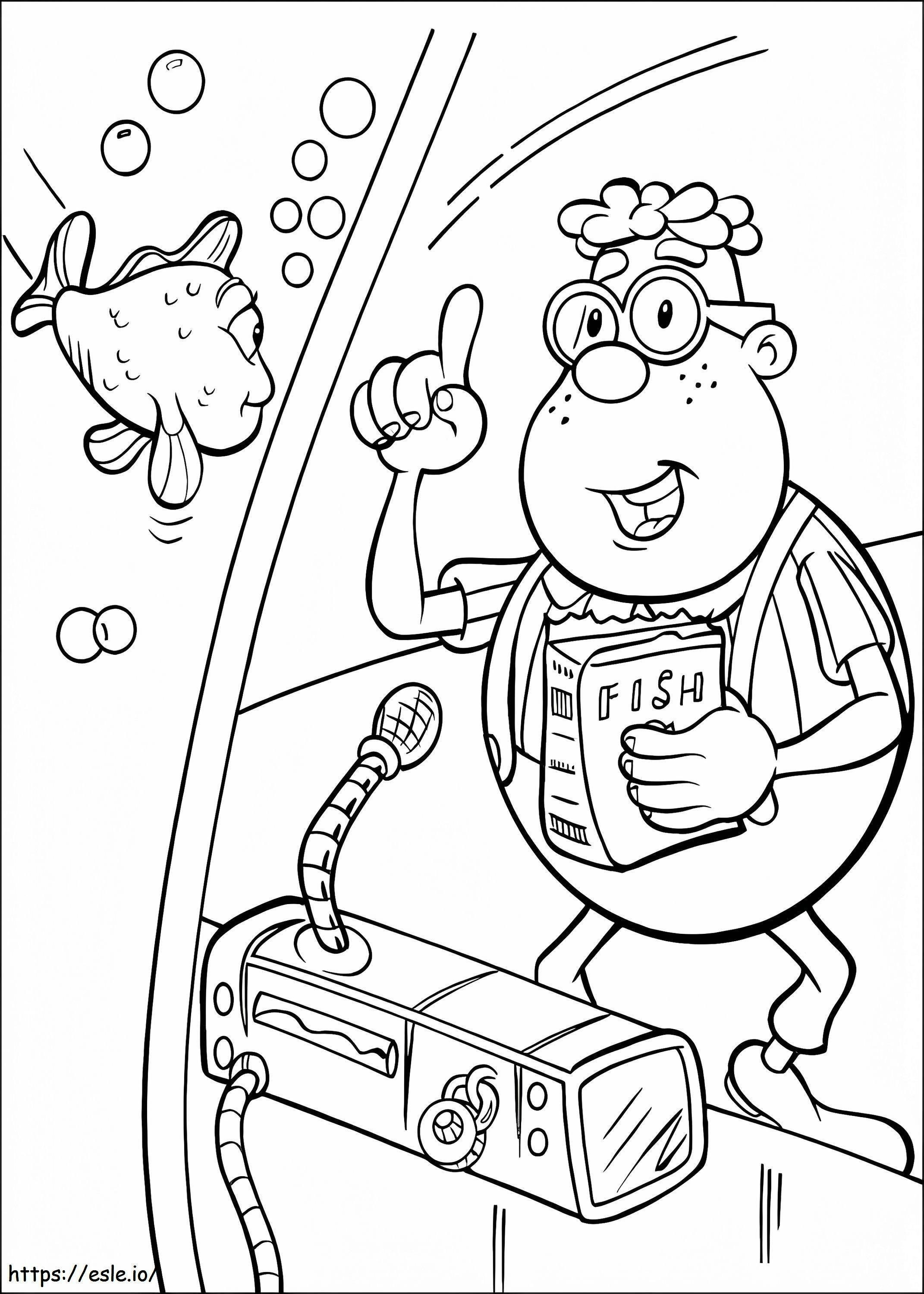 Carl Wheezer From Jimmy Neutron coloring page