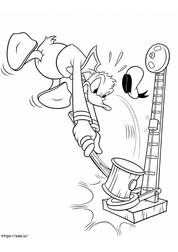 Donald Angry coloring page