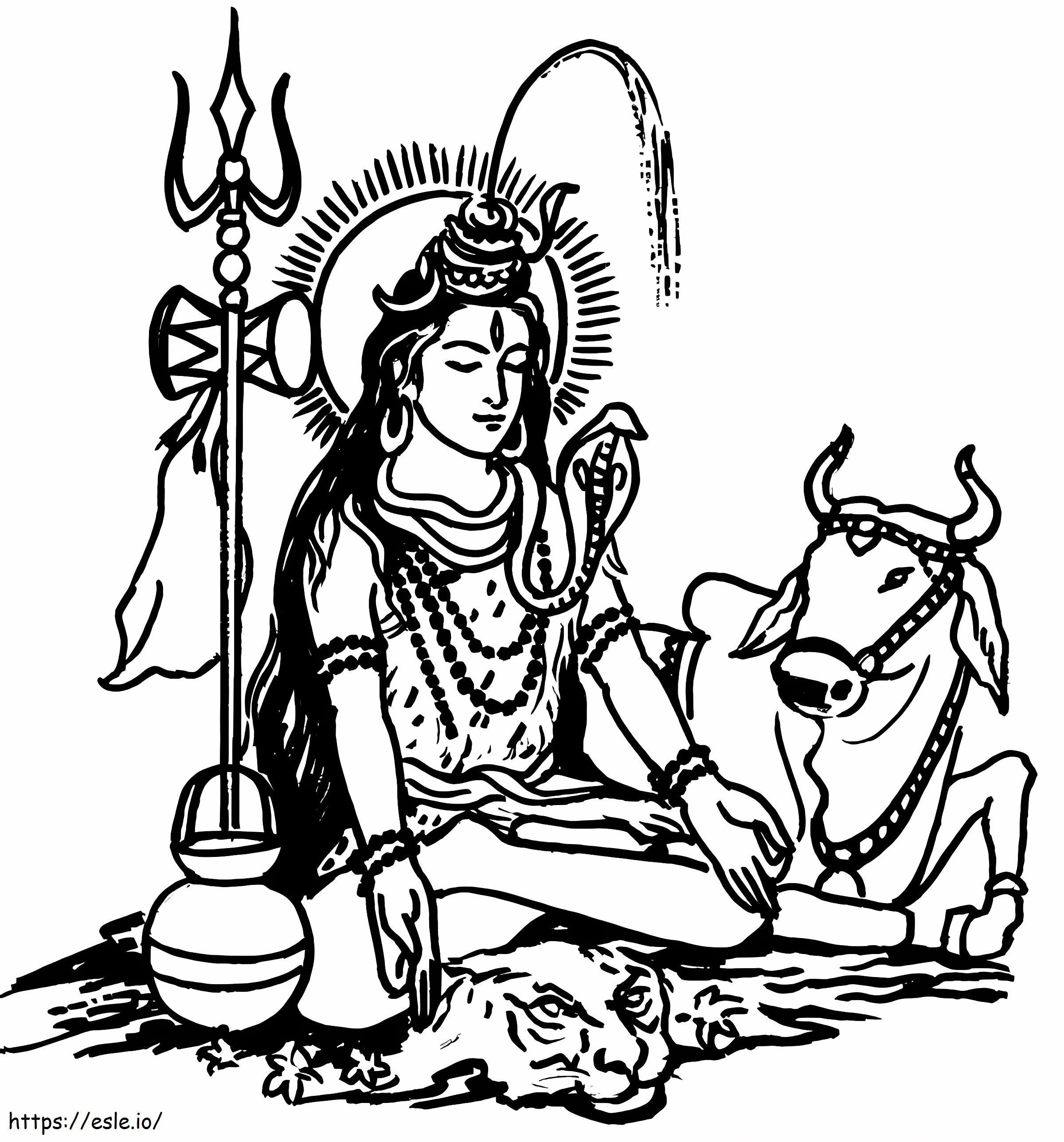 Coloriage Maha Shivaratri 3 à imprimer dessin