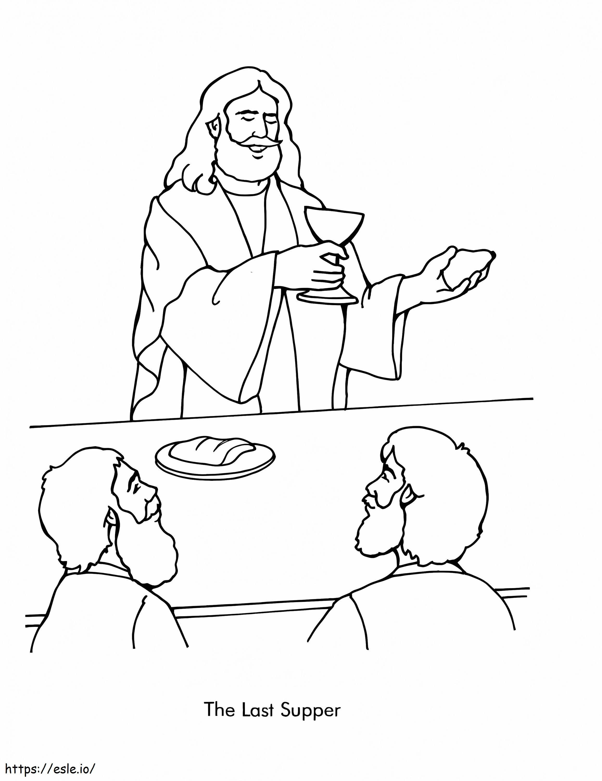 The Last Supper 6 coloring page
