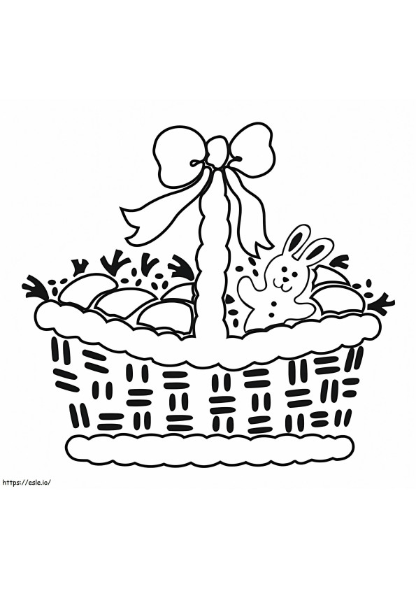 Easter Basket 6 coloring page