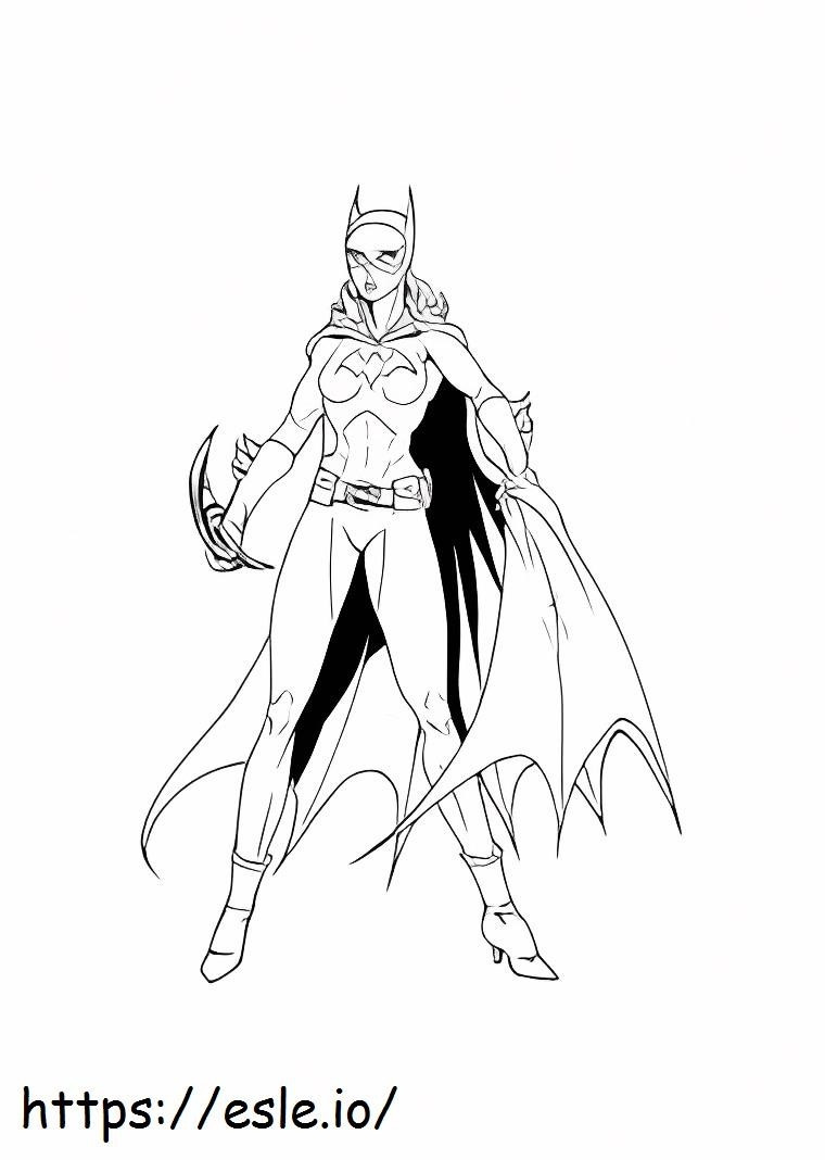 Iso Batgirl värityskuva