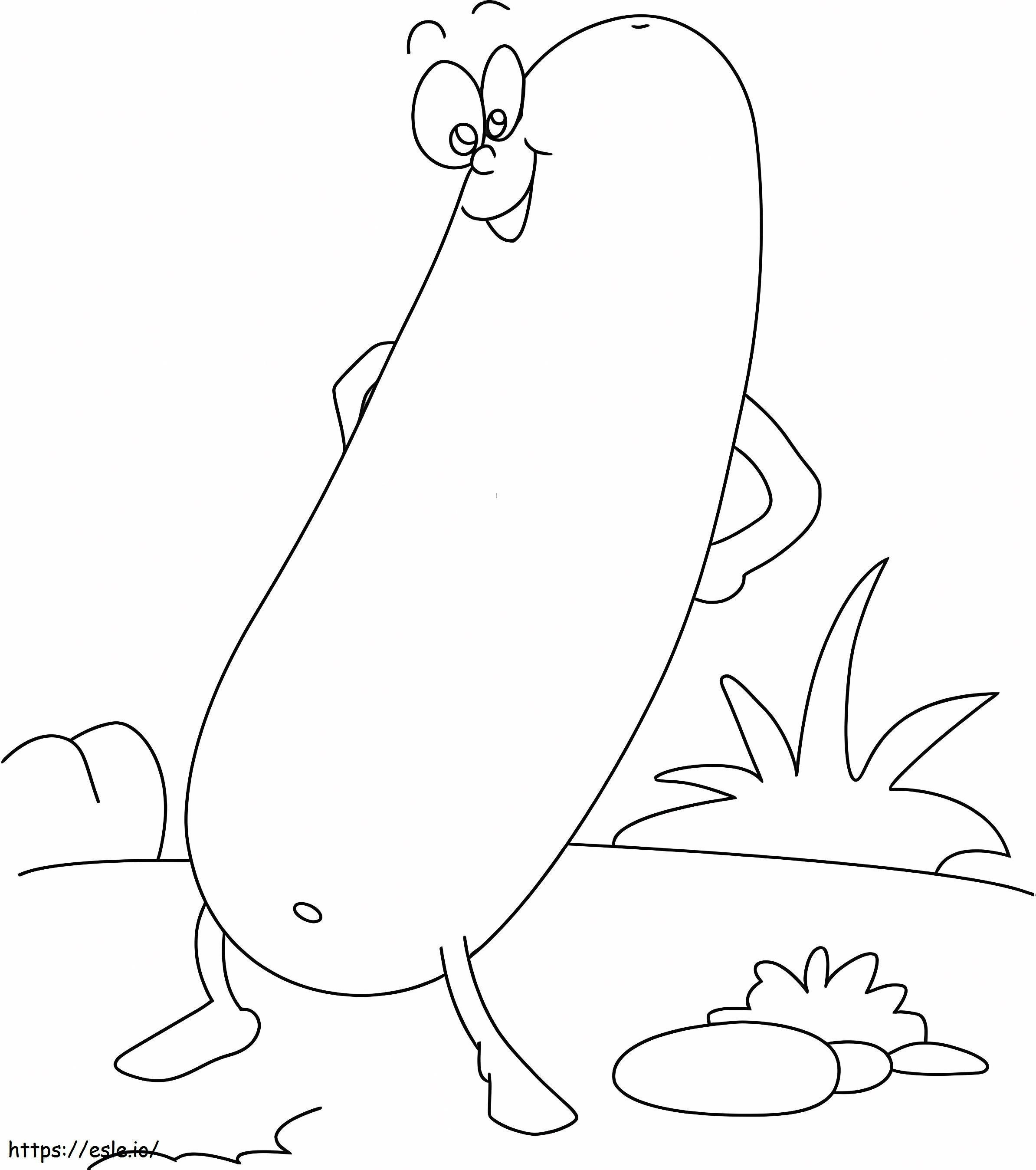 Vicces rajzfilm uborka kifestő