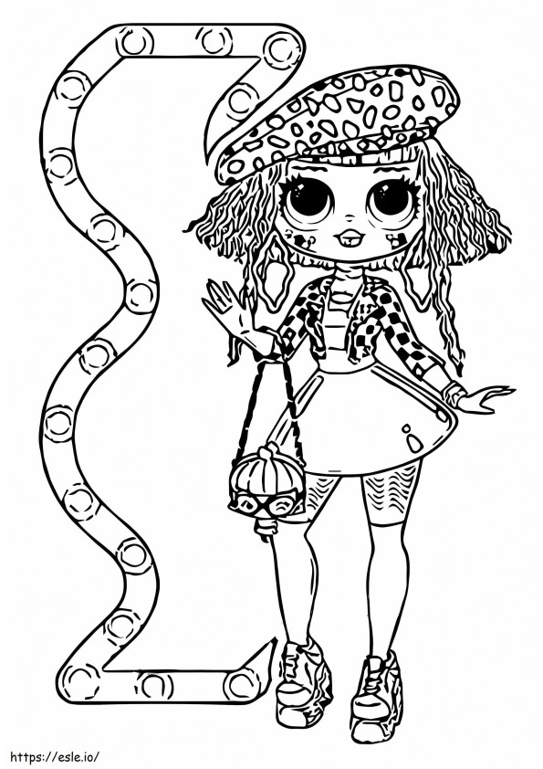 Neonlicious LOL OMG coloring page