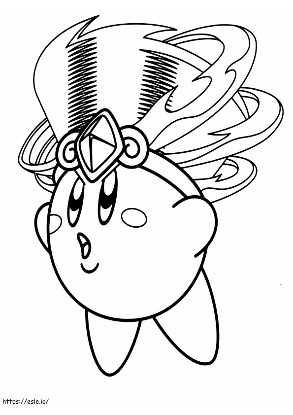 Stupendo Kirby da colorare