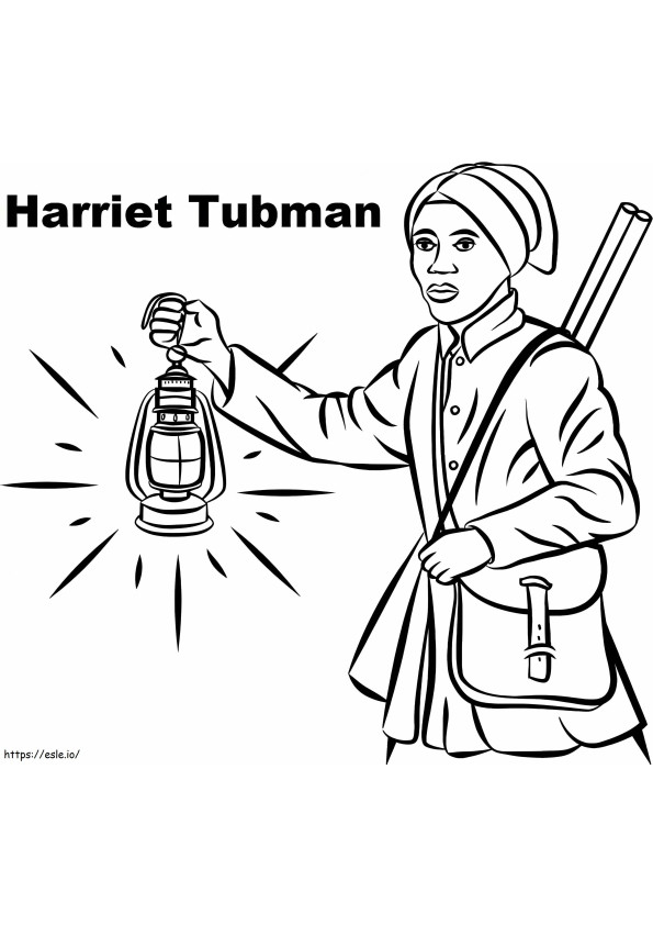 Harriet Tubman 6 coloring page