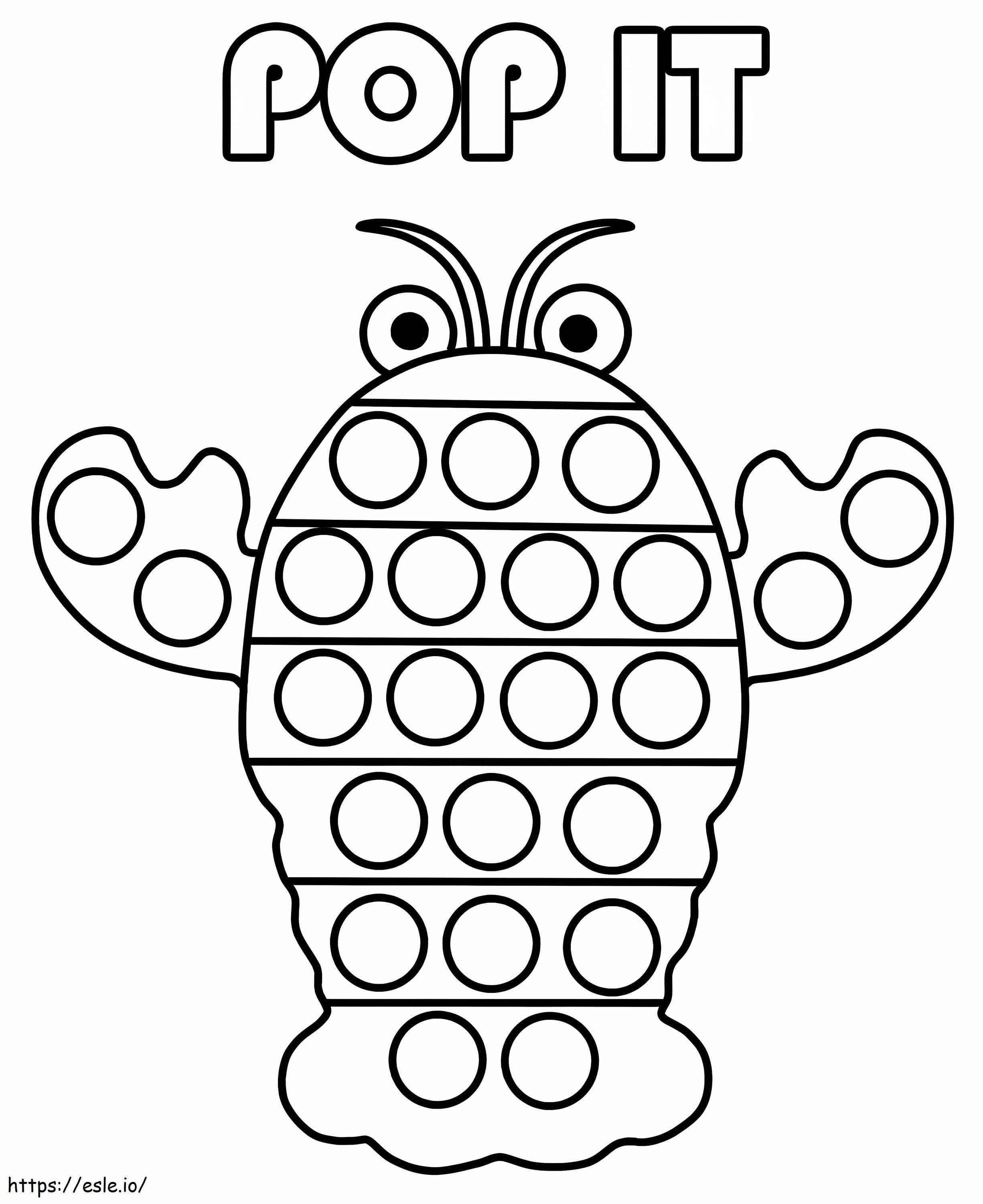 Lobster Pop It coloring page