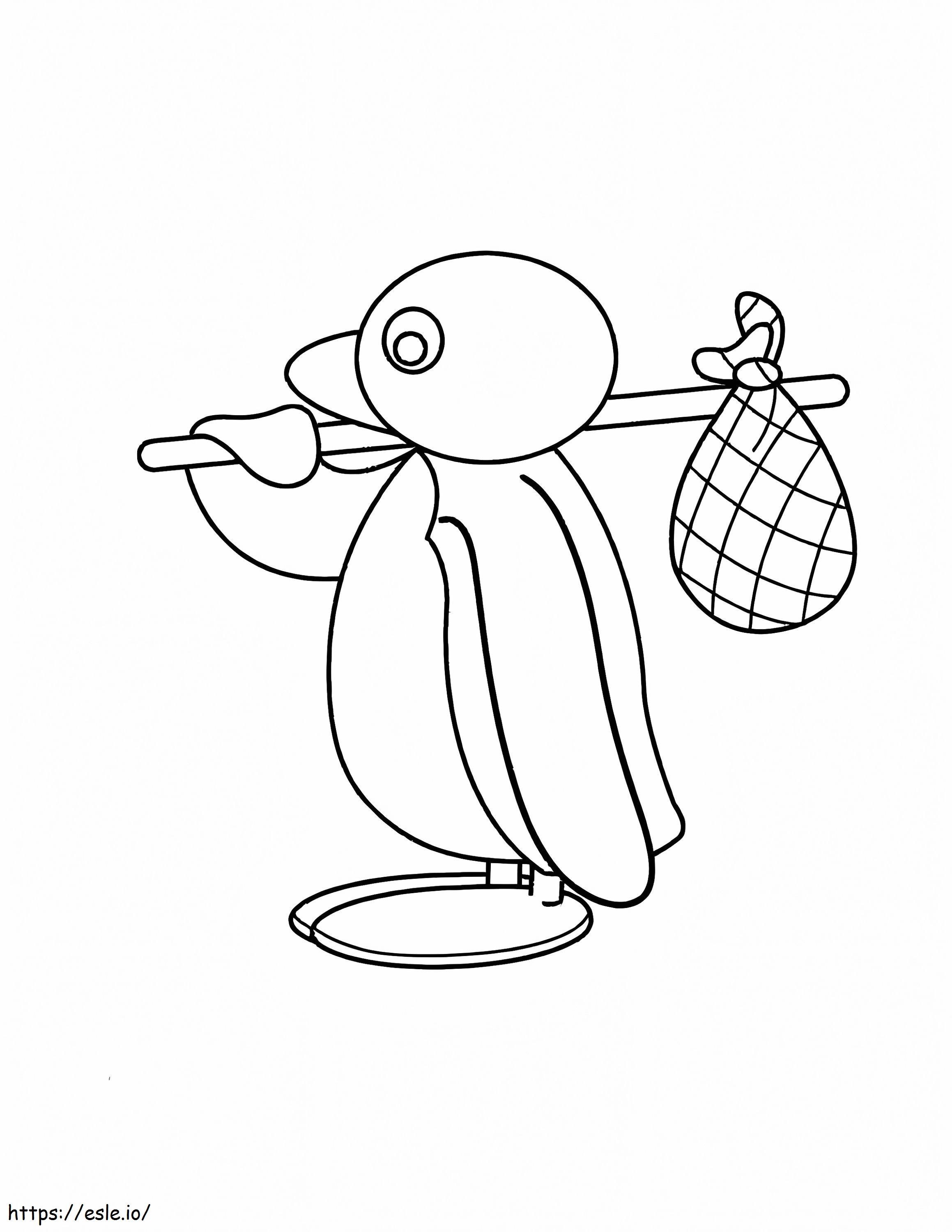 Free Pingu In The City coloring page