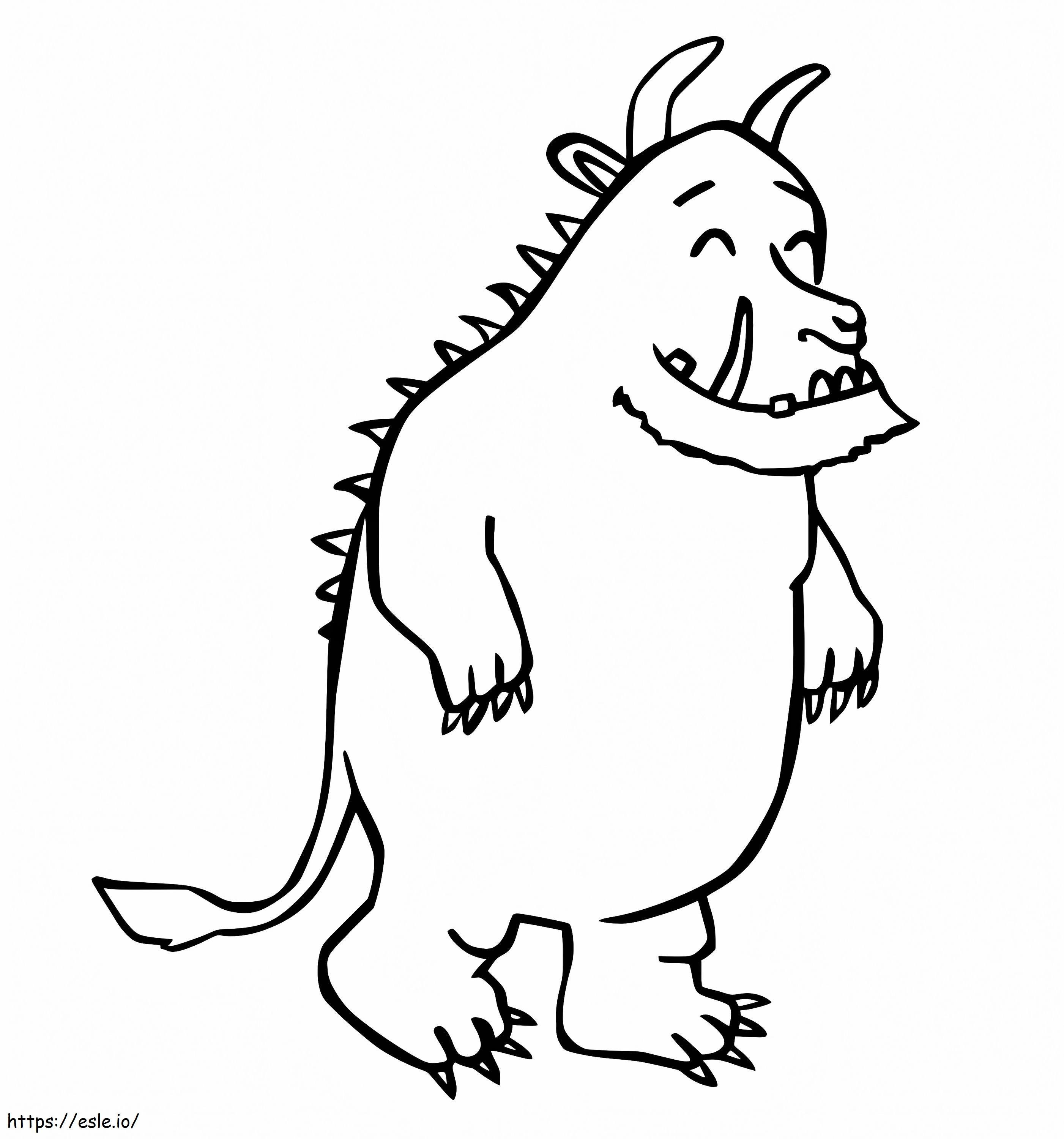 Happy Gruffalo coloring page