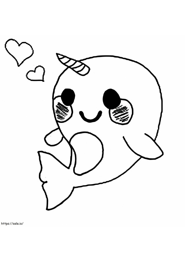 Unicorn Whale Drawing