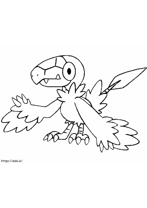 Coloriage Pokémon Archen Gen 5 à imprimer dessin
