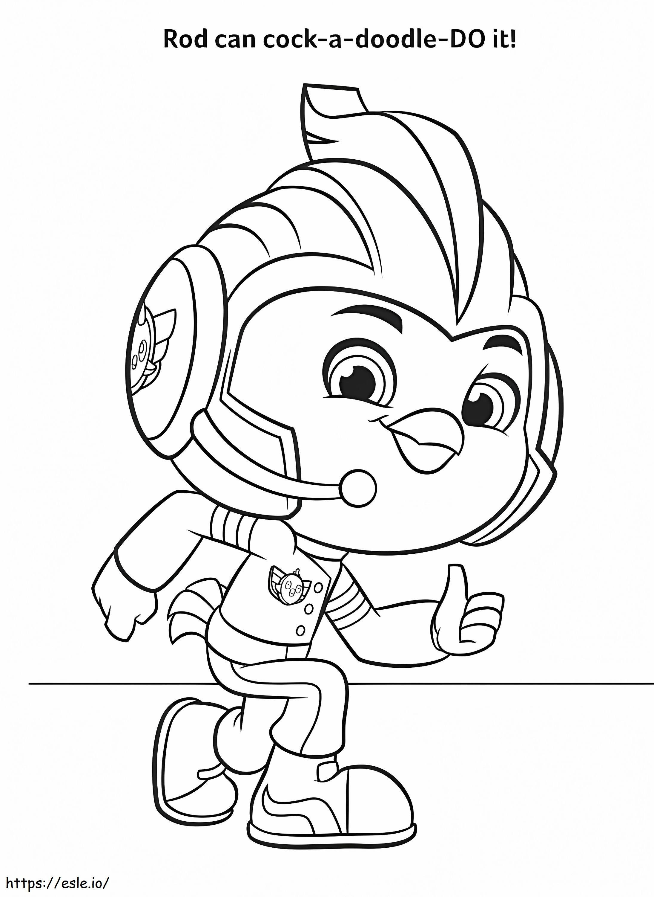 Top Wing Rod coloring page