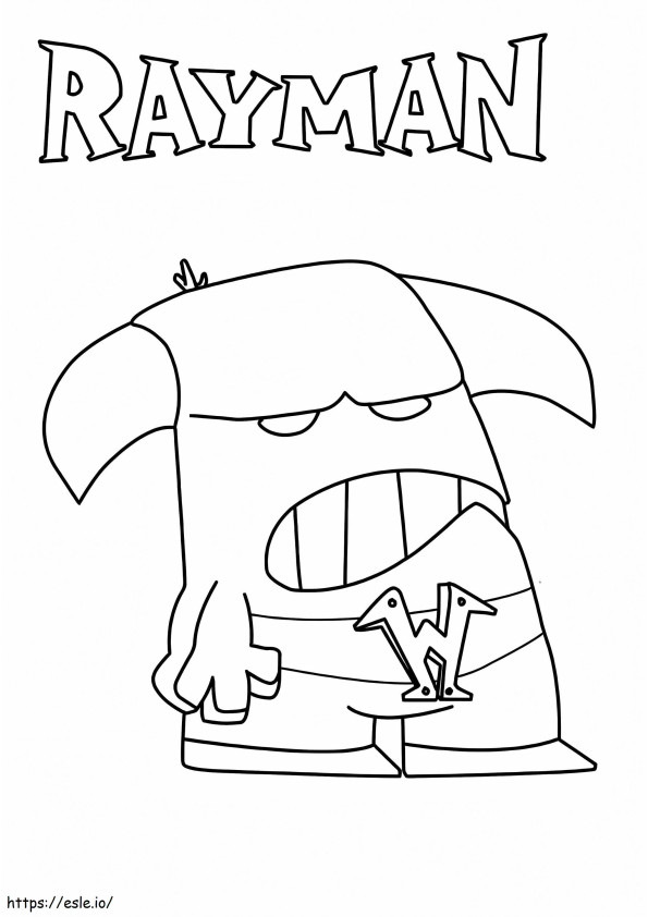 Minotaur From Rayman coloring page