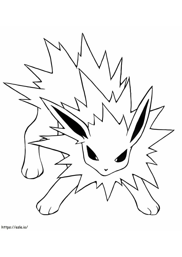 Jolteon 3 coloring page