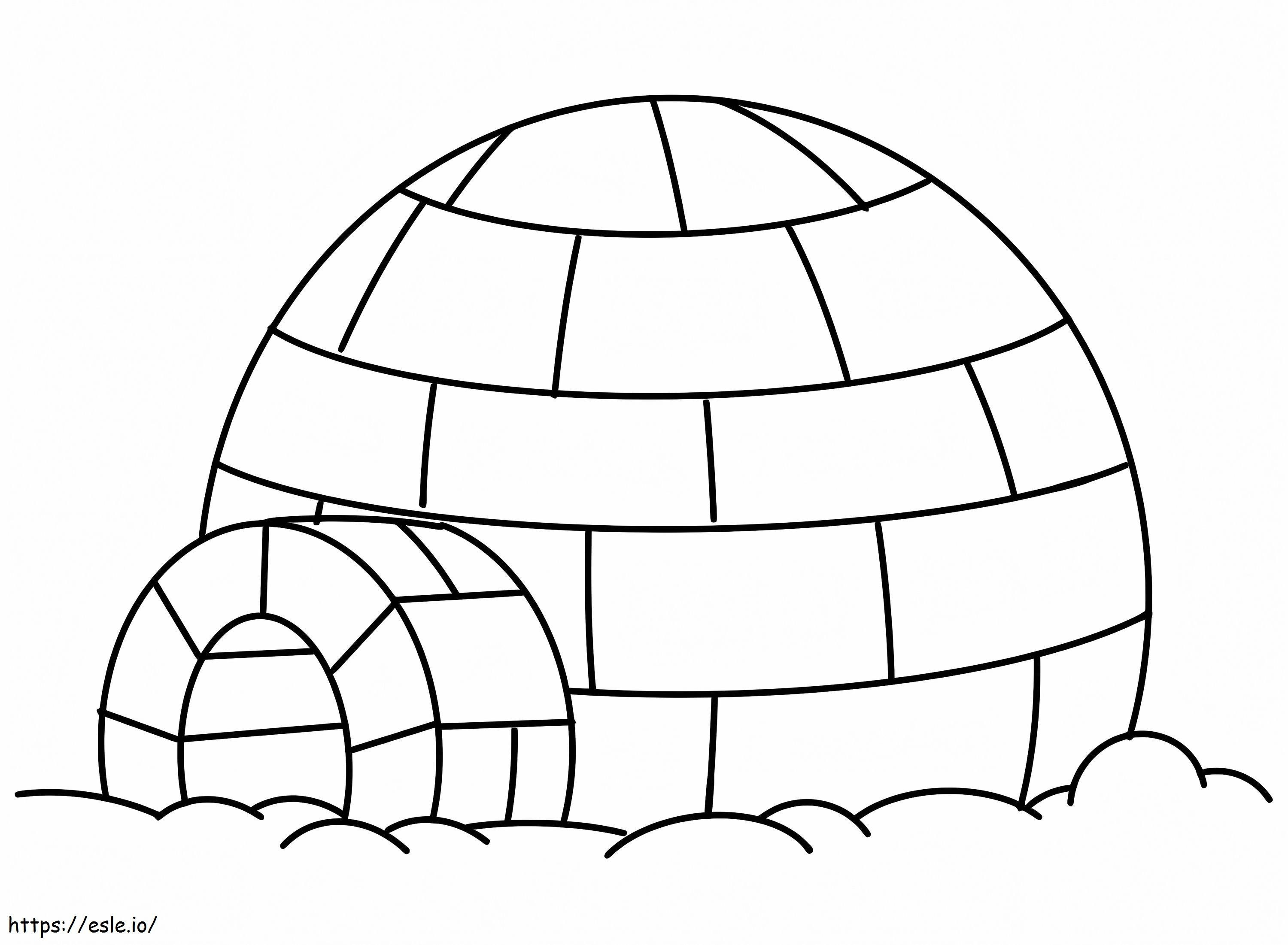 Igloo 10 coloring page