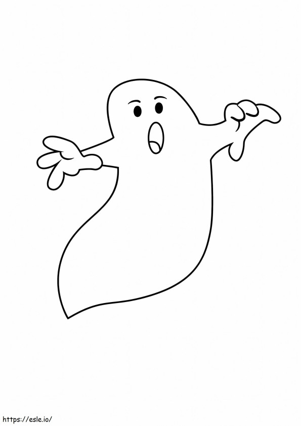 Awesome Ghost coloring page