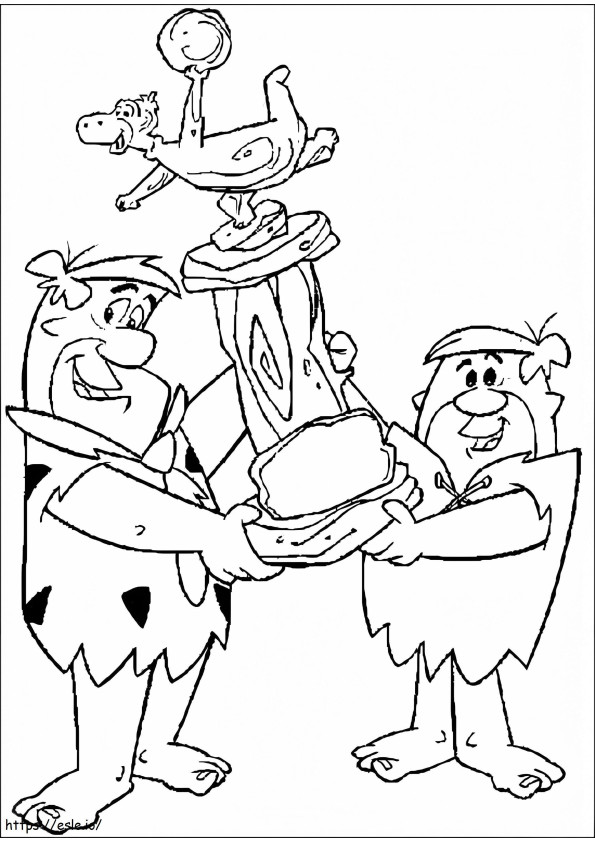 Fred And Barney coloring page