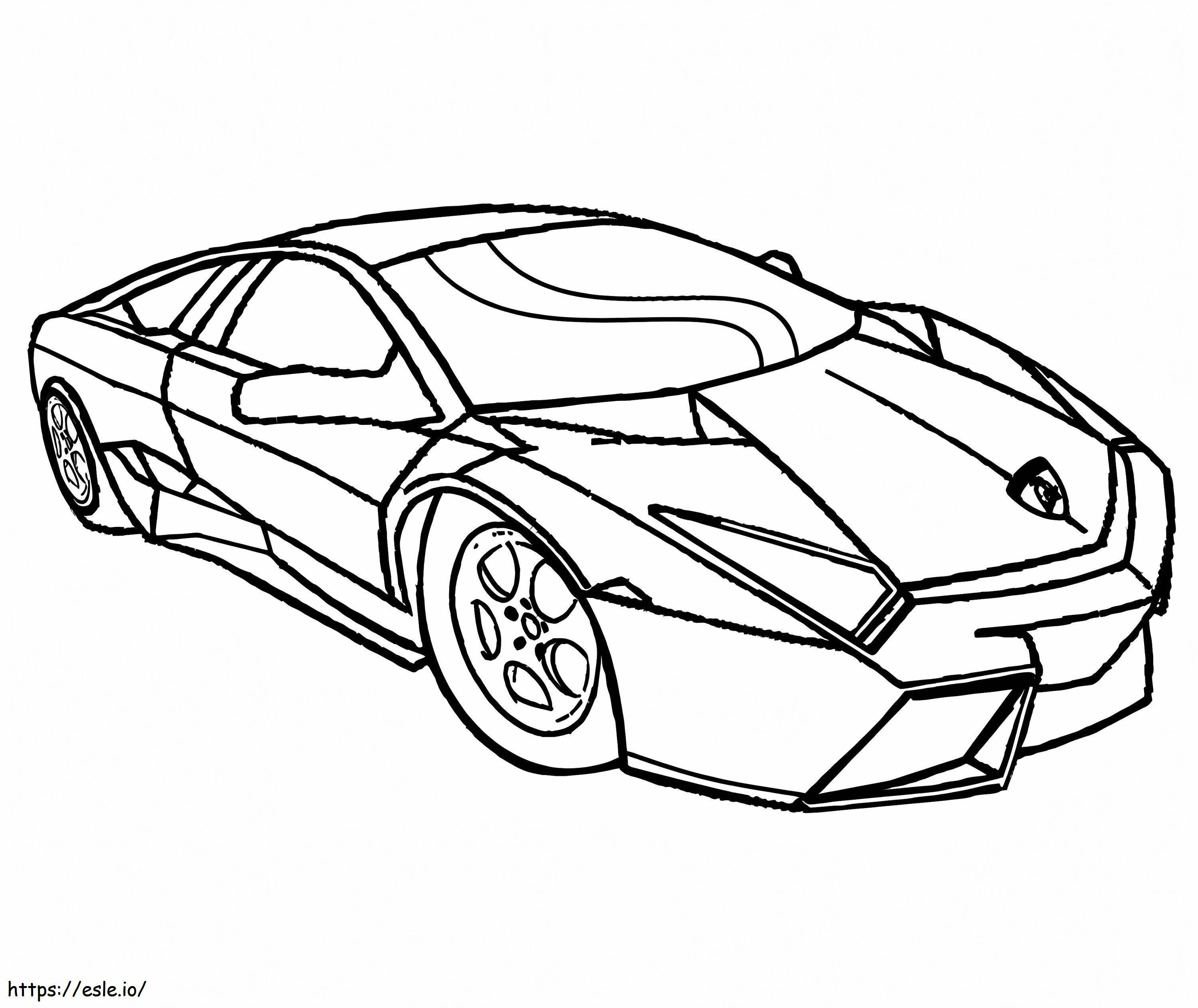 Lamborghini 5 para colorear