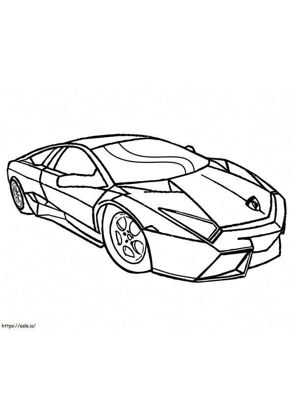 Lamborghini 5 para colorear