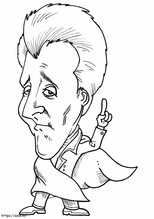 Andrew Jackson Caricature coloring page