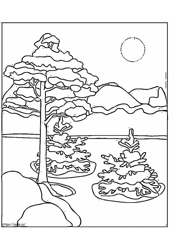 Canadian Winter coloring page