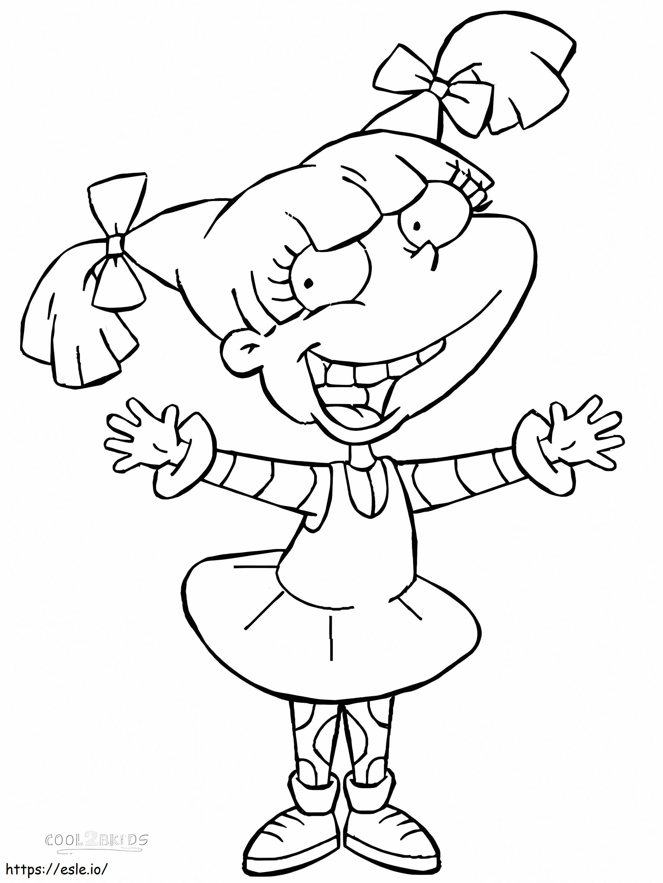 Angelica From Rugrats coloring page