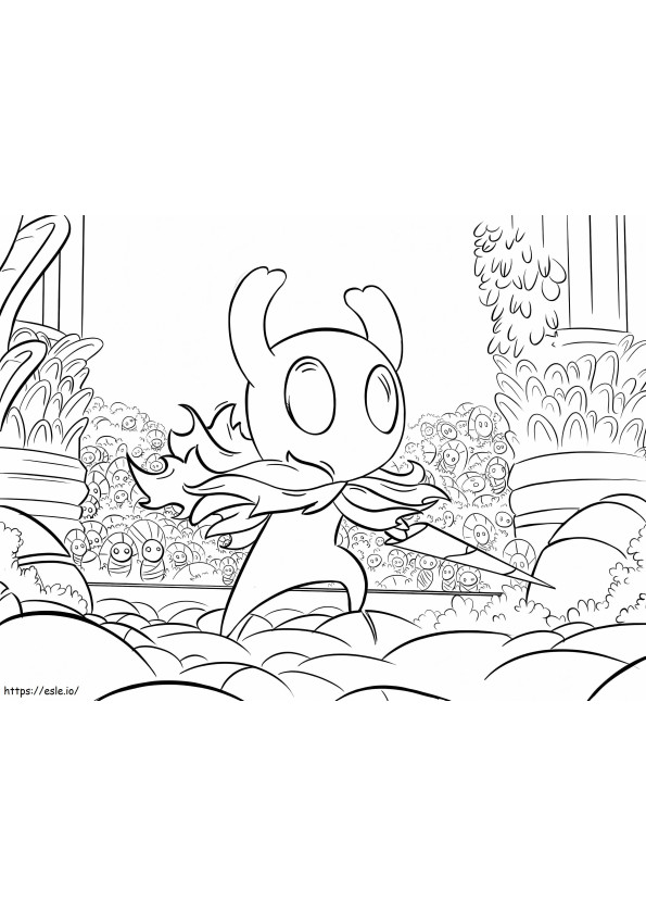 Hollow Knight 2 coloring page