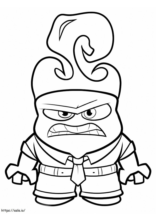 Anger From Inside Out coloring page