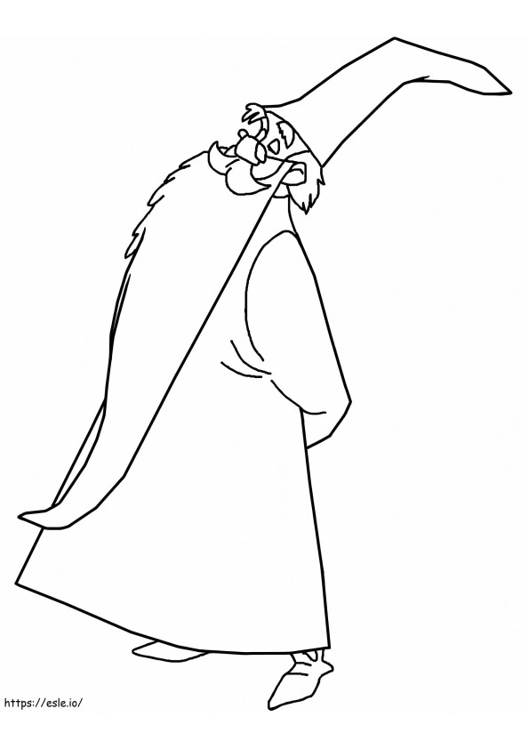 Merlin From Sword In The Stone coloring page