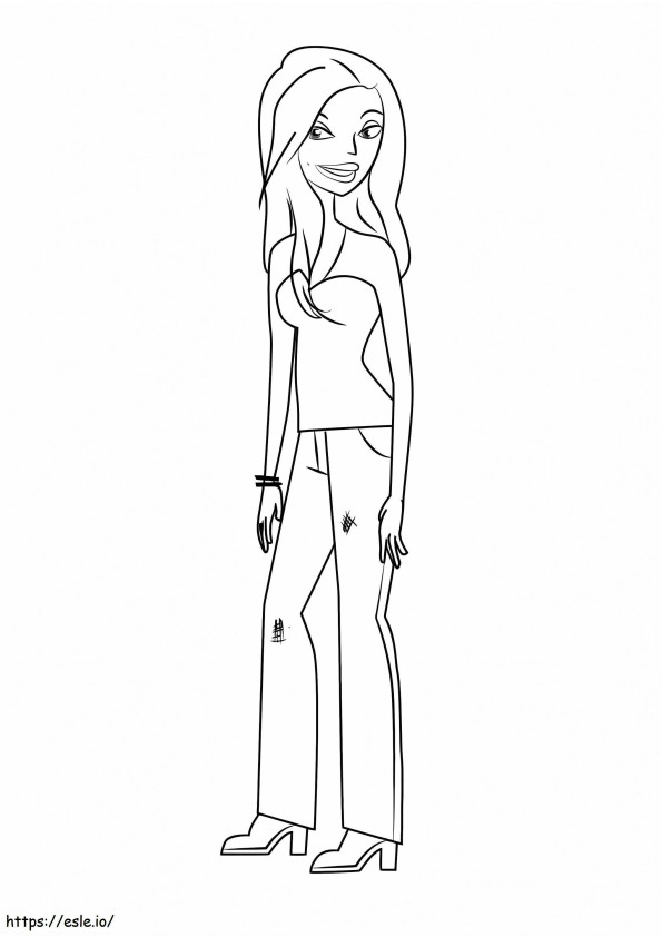 Marlowe From 6Teen coloring page