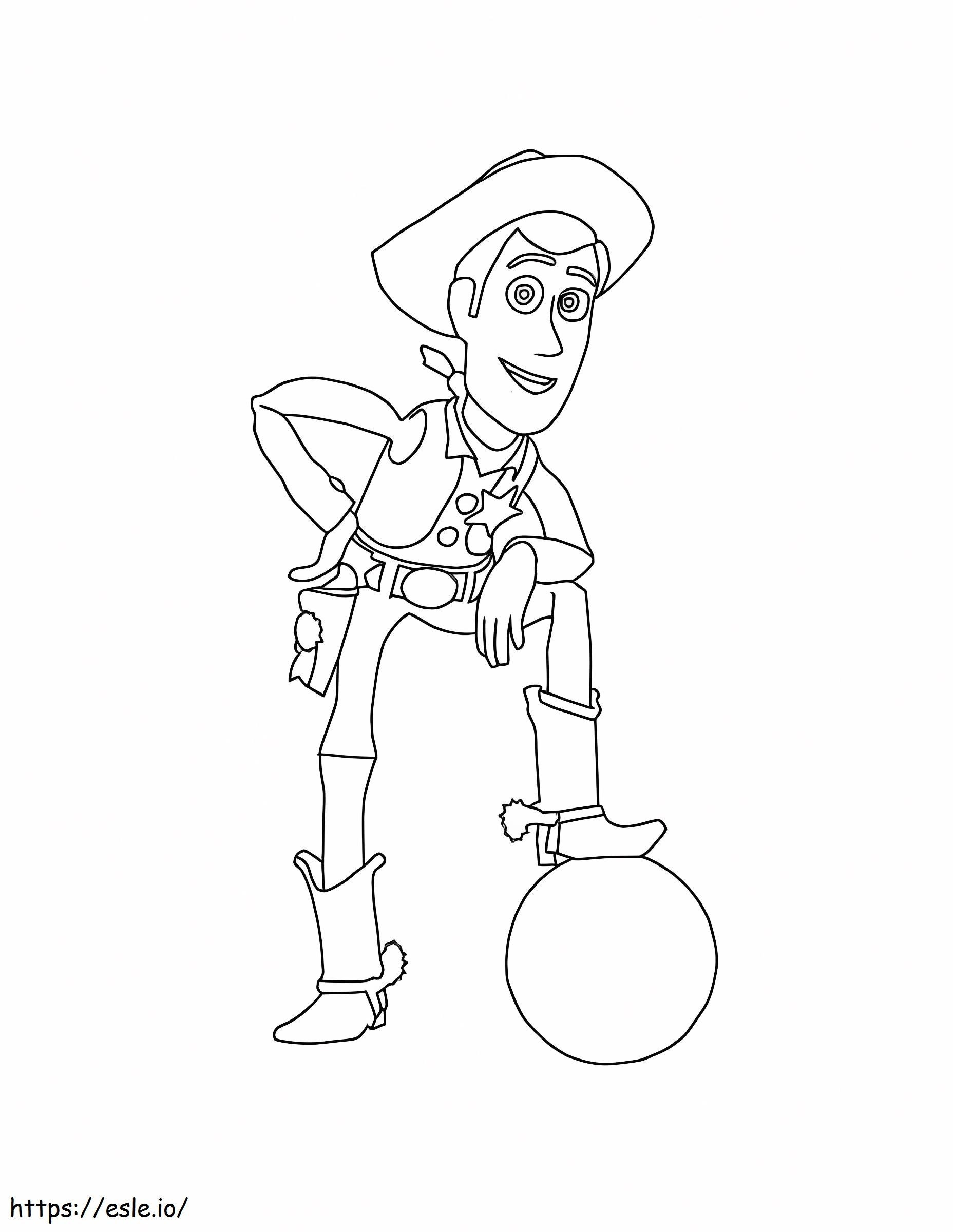 Amazing Woody coloring page