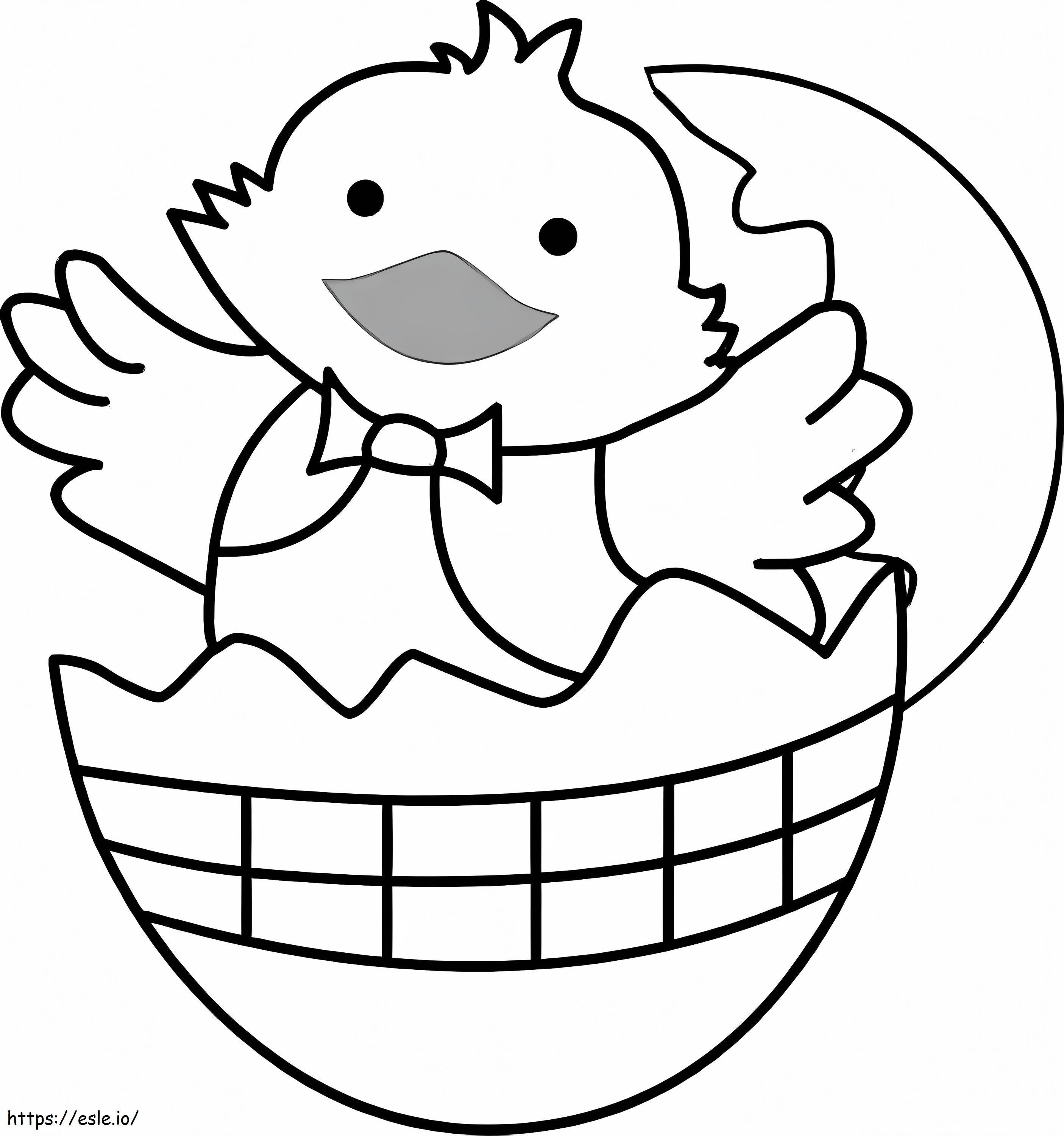 Amazing Easter Chick coloring page