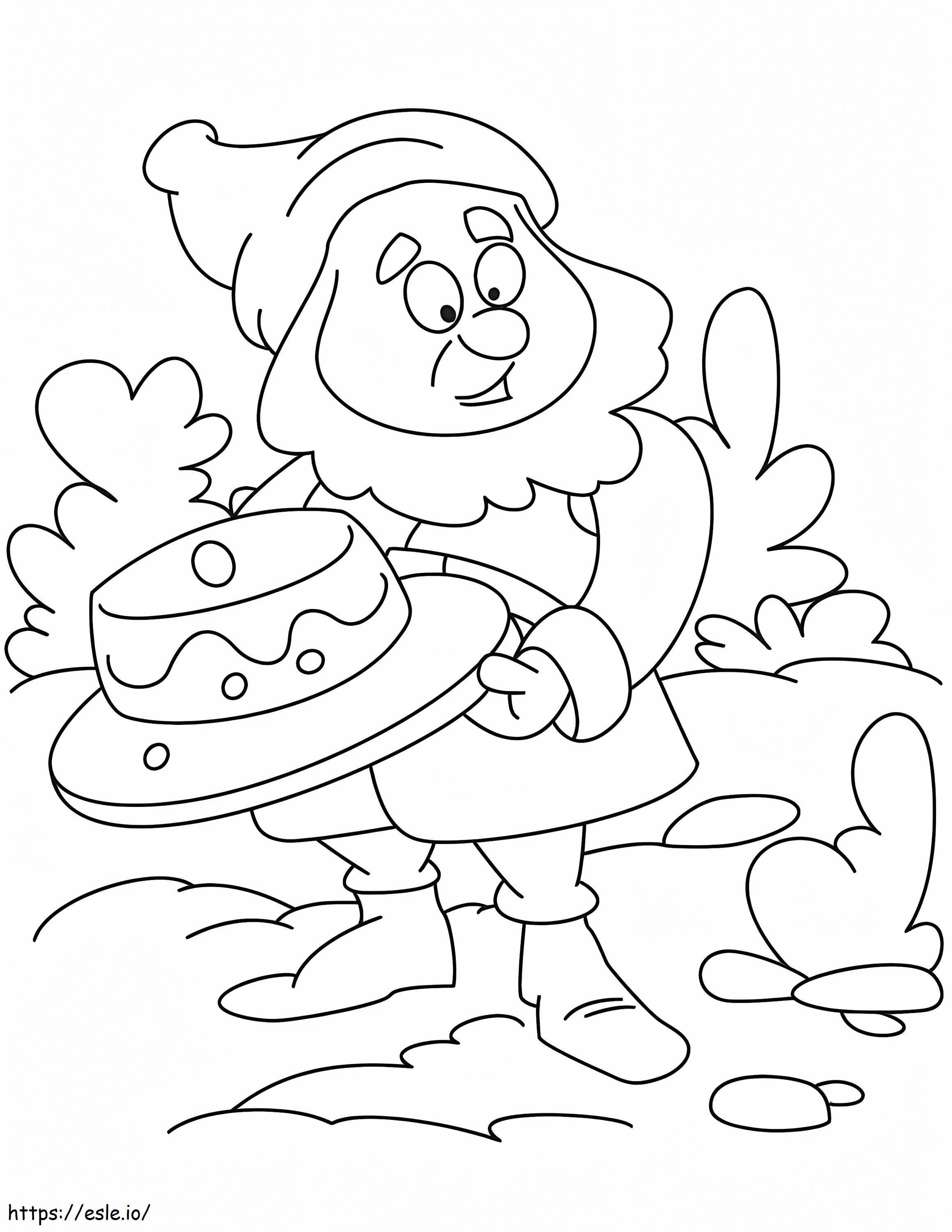 Confused Dwarf coloring page