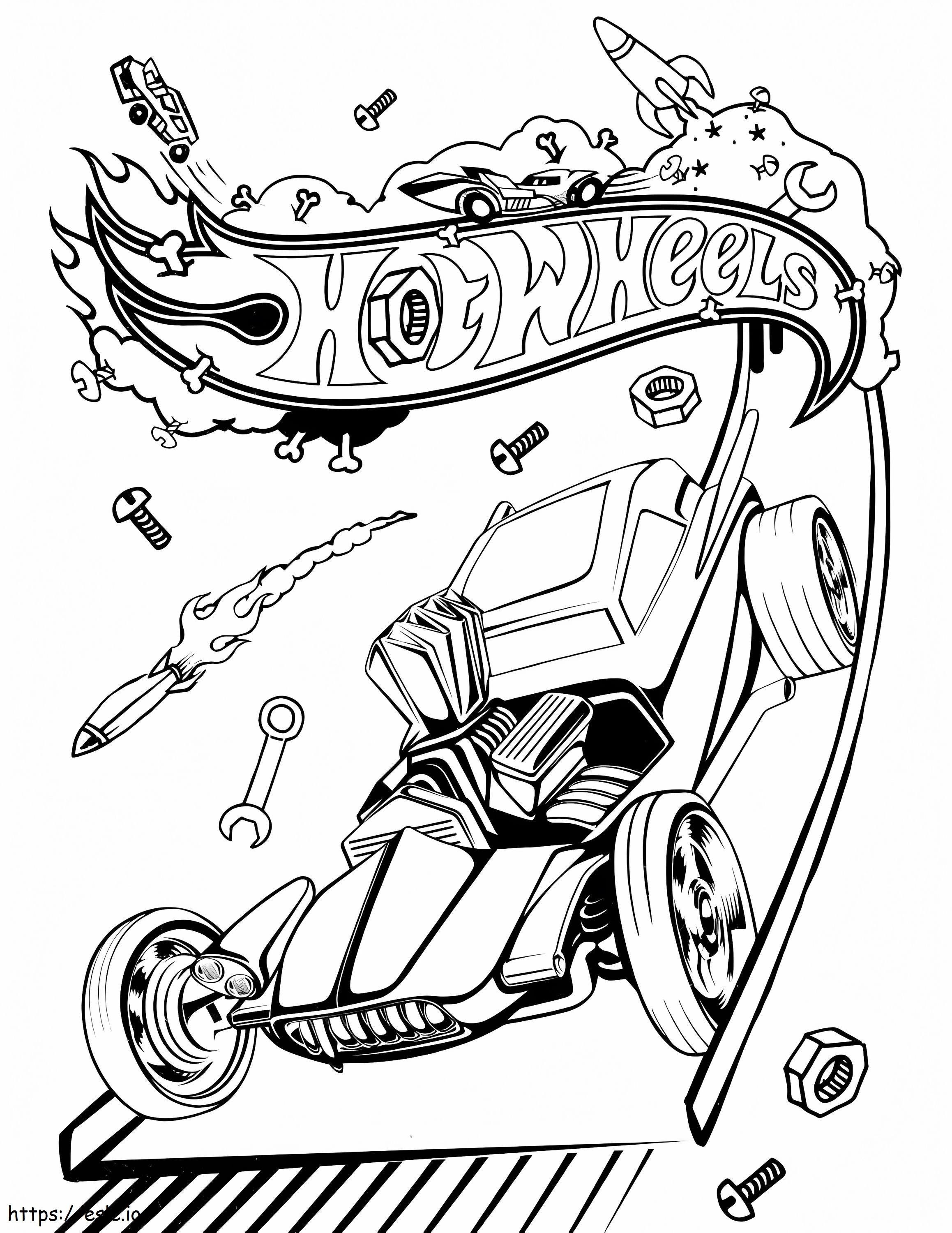 Hot Wheels 11 coloring page