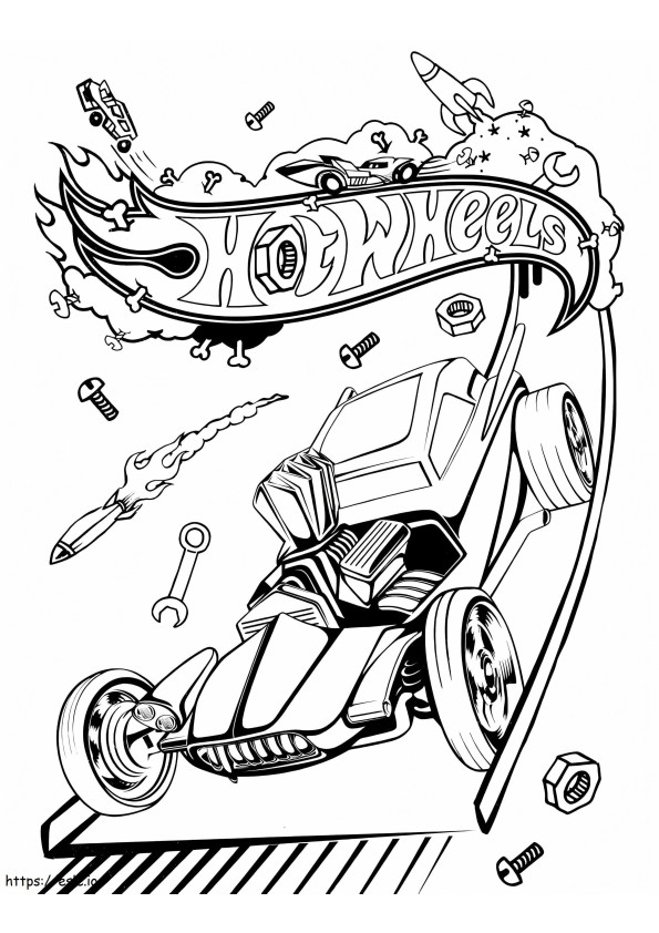 Hot Wheels 11 coloring page
