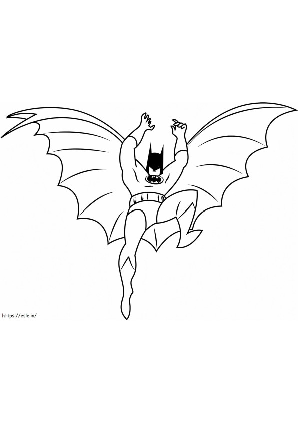 Coloriage Batman comique à imprimer dessin