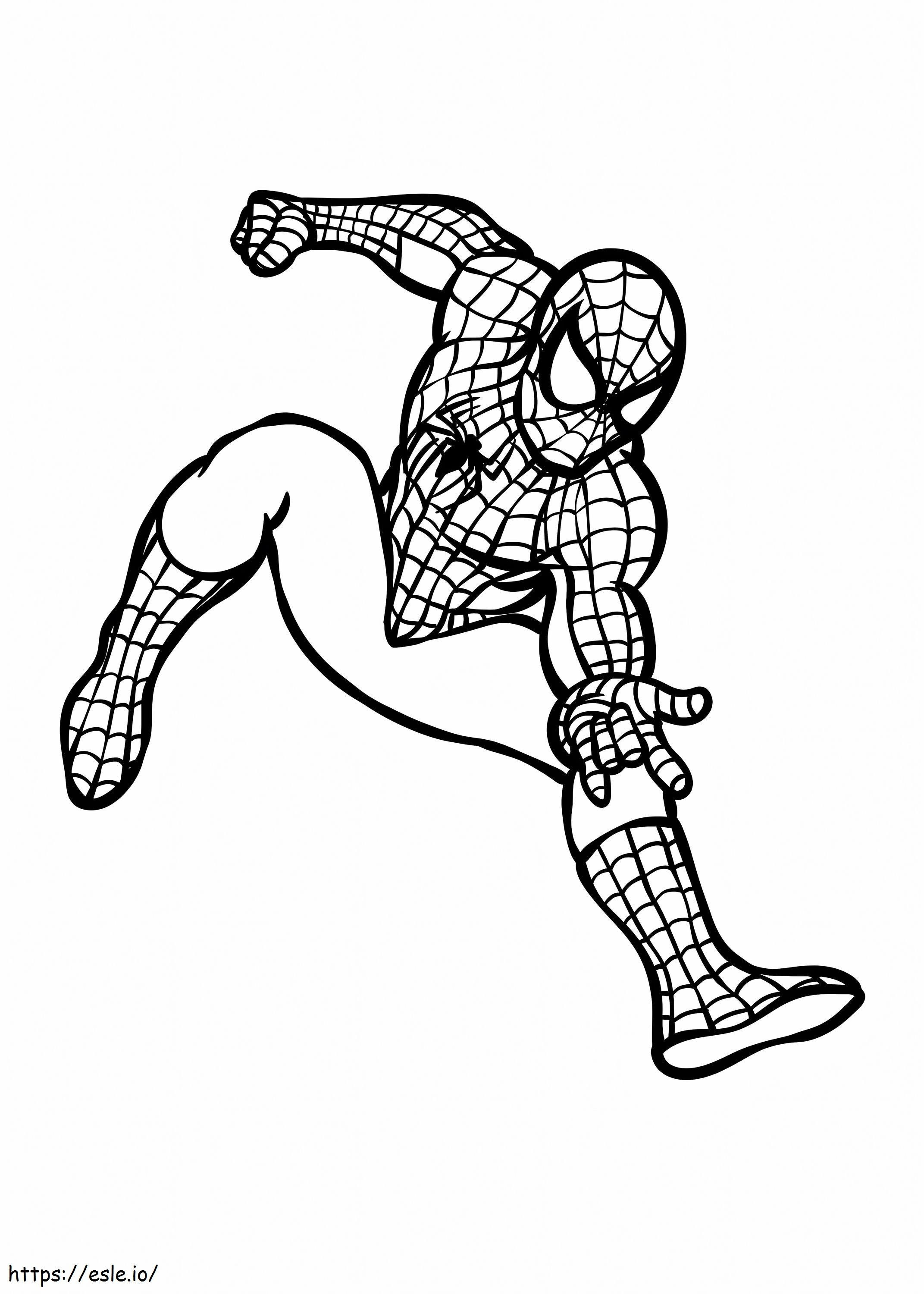 Spiderman ilmainen idea värityskuva