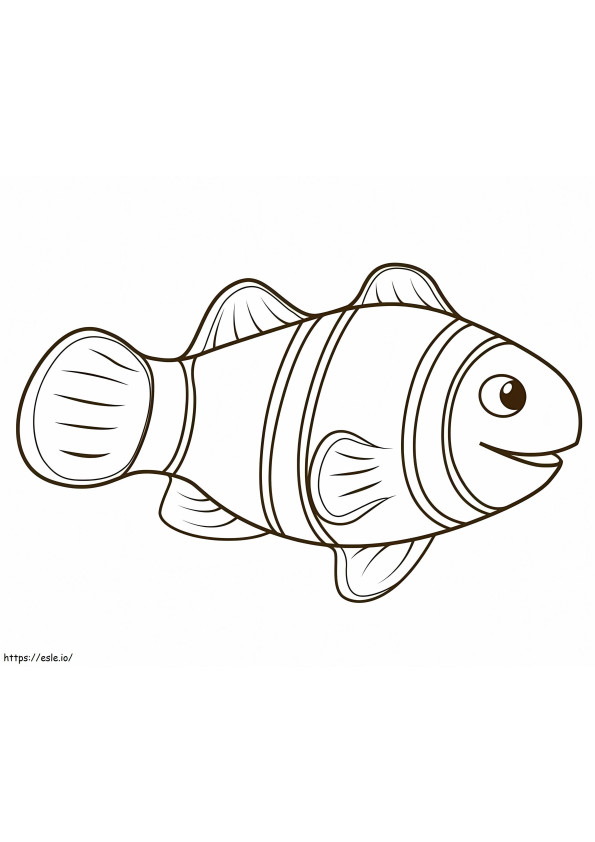 Poisson Clown 8 coloring page