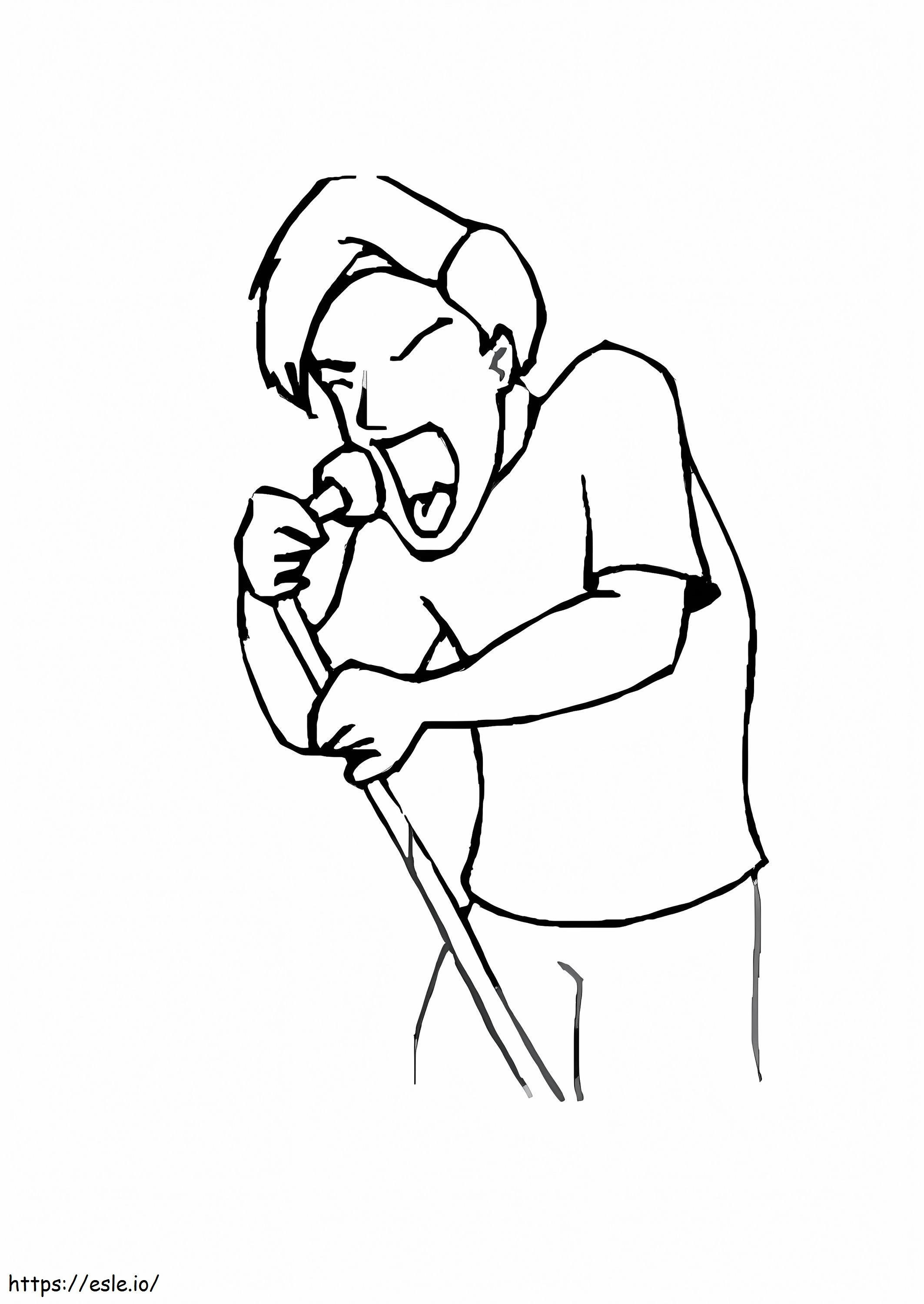 A Singer coloring page