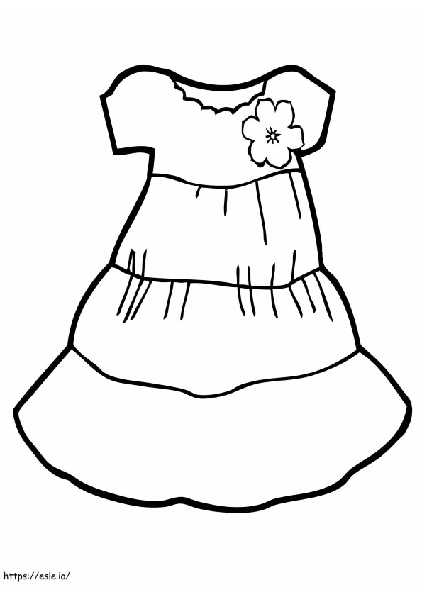 Light Dress coloring page