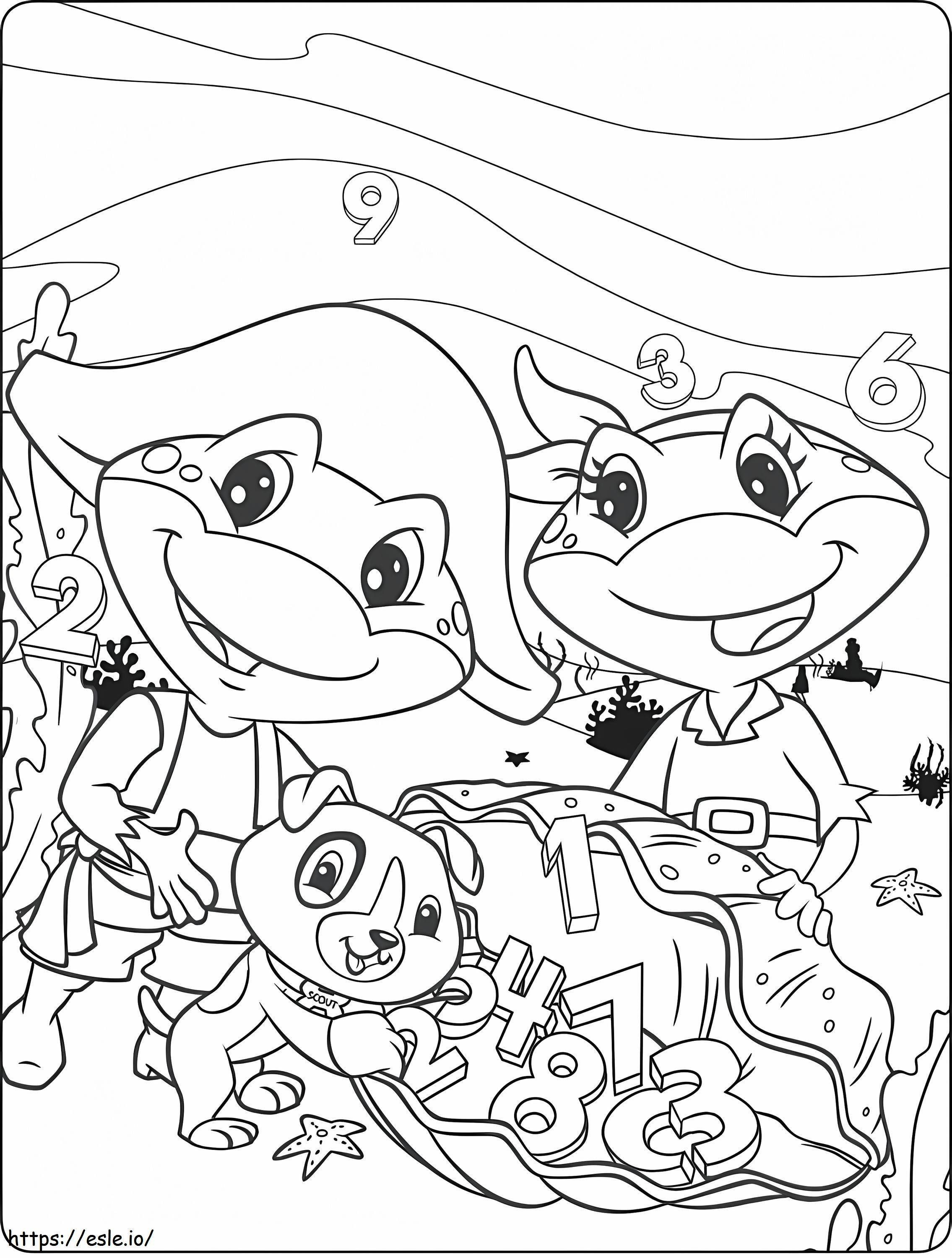 Leapfrog 1 coloring page