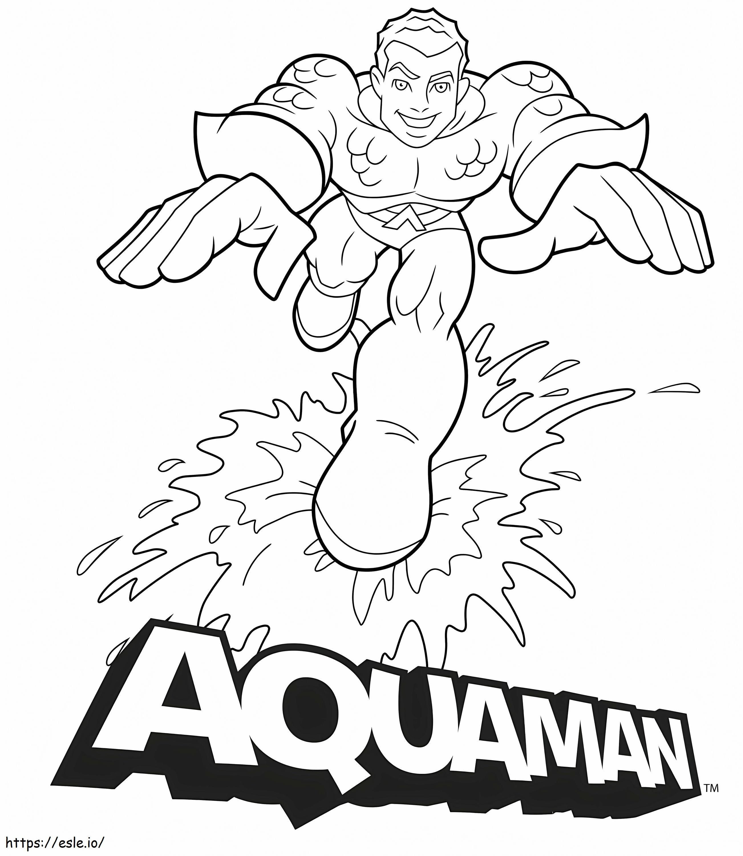 Aquaman hauskaa värityskuva
