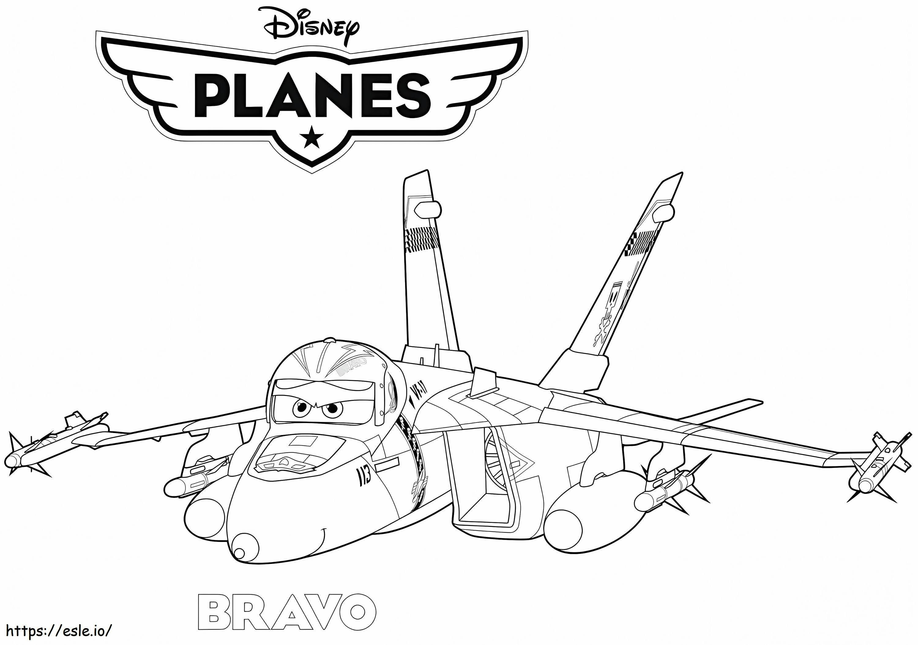 Jet Tempur Bravo Gambar Mewarnai