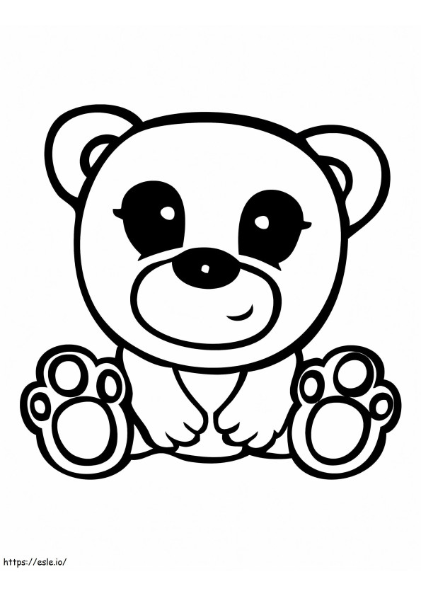 Teddy Bear Squinkies coloring page